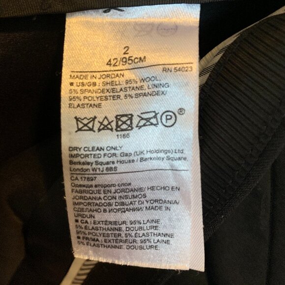 Banana Republic Avery Wool Pants - Size 2 - Picture 8 of 8